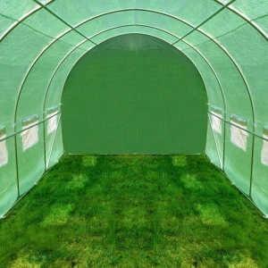 Sera tip tunel 8x3x2 m, cadru metalic, 10 ferestre - Img 6