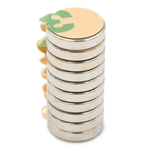Set 10 magneti neodim, autoadezivi, rotunzi, universali, diverse activitati, 10x2 mm