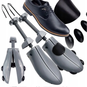Set 2 sanuri, pentru largit si alungit incaltaminte, ABS/metal, marime 39-43, universale, reglabile, gri - Img 6