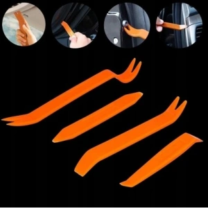 Set 4 extractoare pentru demontare tapiterie auto, parghii din nylon intarit, 14-22 cm, pentru clipsuri, ornamente si panouri - Img 5