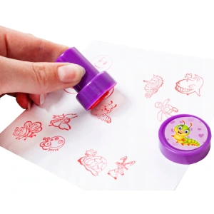 Set 60 de stampile pentru copii,diverse forme si modele - Multicolor - Img 3
