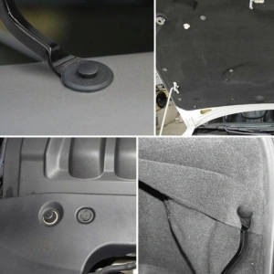 Set 620 clipsuri universale auto, 5 chei extractoare, 16 tipuri de pini, 18 dimensiuni diferite, plastic, negru, cutie depozitare - kit complet pentru reparatii si fixari auto - Img 3