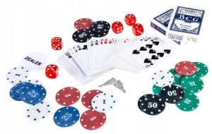 Set de poker cu 500 jetoane numerotate,trusa depozitare din aluminiu - Multicolor - Img 2