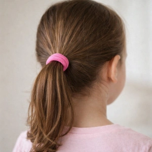 Set elastice par copii 6 bucati diametru 5 cm accesorii par colorate pentru codite si impletituri - Img 2