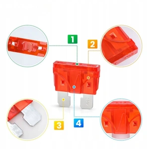 Set sigurante auto 300 buc, 2A-40A, Micro Mini Standard (ATO), organizator cu extractor, sigurante fuzibile pentru autoturisme, camioane, motociclete si rulote - Img 4