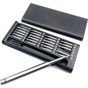 Set surubelnite multifunctionale de precizie, 24 biti + surubelnita, model 2 - Negru - Img 2