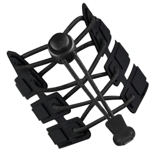 Sireturi reglabile fara legare pentru incaltaminte, sistem fixare rapida, 100 cm, culoare neagra
