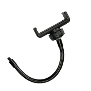Suport pliabil pentru telefon, hands-free cu clema si montare cu surub 1/4, compatibil smartphone si lumina LED pentru streaming si filmari