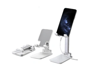 Suport pliabil universal pentru telefoane si tablete de pana la 10 inch - Alb - Img 8