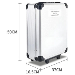 Trusa scule 187 piese multifunctionala, otel carbon, valiza cu roti si organizare inteligenta, profesionala si compacta - Img 11