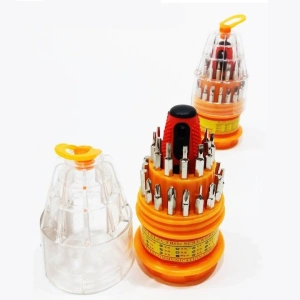 Trusa surubelnite de precizie 31 in 1, set biti interschimbabili, pentru reparatii electronice, maner magnetic, otel durabil - Img 2