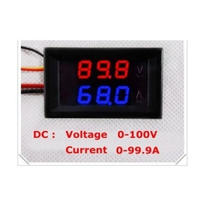 Voltmetru si ampermetru 2in1,afisare digitala, interval 0-100V - 100A - Img 3
