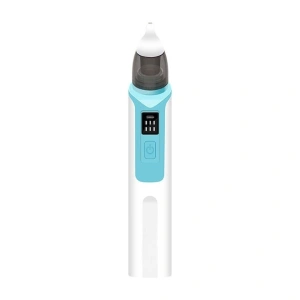 Aspirator nazal pentru bebelusi, electric, 2 capete diferite si 11 filtre, 6 viteze, putere 487 mmHg, albastru