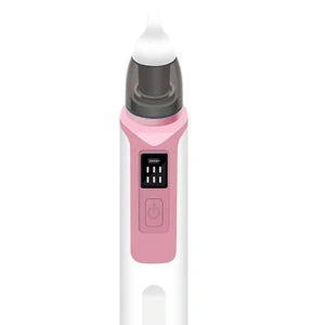 Aspirator nazal pentru bebelusi, electric, 2 capete diferite si 11 filtre, 6 viteze, putere 487 mmHg, roz - Img 2