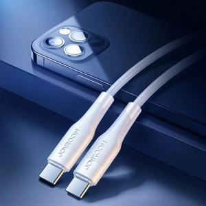 Cablu de incarcare si transfer date, 60W, USB tip C la USB tip C, lungime 1.2 m, alb - Img 3