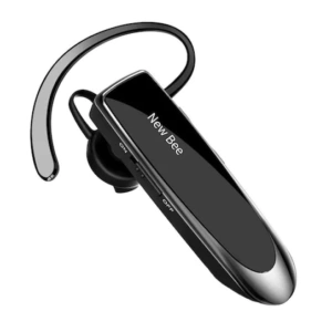 Casca Bluetooth 5.0 New Bee, wireless, autonomie 20 ore, husa transport si protectie inclusa - Img 2