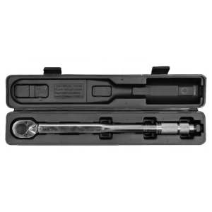 Cheie dinamometrica cu clichet, tija 1/2 inch, otel-crom, cuplu reglabil 42-210 Nm, lungime 46.5 cm, culoare argintie
