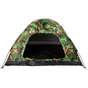 Cort camping, 2 persoane, impermeabil, cu husa, camuflaj, 200x150x110 cm