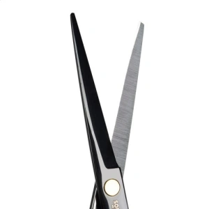 Foarfeca de tuns, otel inoxidabil, lungime 17 cm, maner ergonomic, negru - Img 8