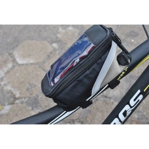 Geanta de telefon pentru bicicleta,forma dreptunghiulara,19x9,5x9 cm - Negru - Img 11