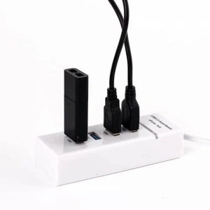 Hub USB 3.0 cu 4 porturi, Hi-Speed, alb - solutia compacta pentru conectivitate extinsa si transfer rapid de date - Img 2