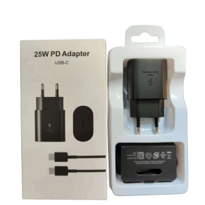 Incarcator Universal 25 W USB-C + Cablu Type-C, Flippy, Negru - Img 2