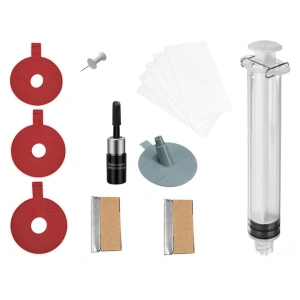Kit de reparatii pentru parbriz auto, 14 piese, pentru indepartarea aschiilor si zgarieturilor minore, protectie impotriva fisurilor ulterioare - Img 8