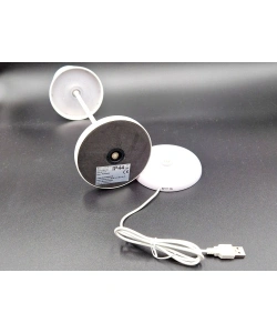 Lampa de masa LED RGB alba cu control tactil, baterie reincarcabila, 8 culori + 18 LED alb cald, IP44, incarcare USB, autonomie pana la 16 ore - Img 3