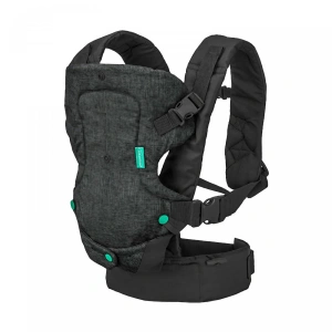 Marsupiu multifunctional, ergonomic, 4 in 1, greutate suportata 3.5-15 kg, ajustabil, bumbac/poliester, negru