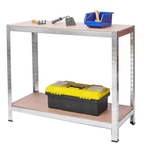 Raft metalic pentru depozitare, 4 polite, capacitate 150 kg/polita, total 600 kg, 180x90x40 cm - Img 3