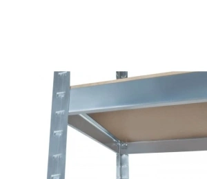 Raft metalic pentru depozitare cu 4 polite, capacitate175kg/polita, total 700kg,150x75x30cm - Img 6