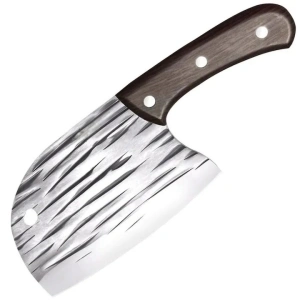 Satar de bucatarie, otel inoxidabil/lemn, maner ergonomic, 25 cm
