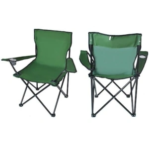 Scaun pliabil pentru camping,pescuit,din metal,sarcina maxima 120 kg - Verde - Img 2