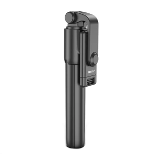 Selfie Stick cu functie trepied cu telecomanda bluetooth dedicata,model MRG MR1 - Negru