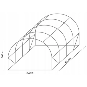Sera tip tunel 6x3x2 m, cadru metalic, 8 ferestre - Img 3