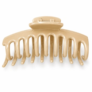 Set 3 clesti par, culori variate 10.9 x 4.5 cm, alese aleatoriu, accesorii late din plastic rigid cu arc metalic, pentru coc, par lung, gros si des - Img 7