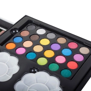 Set pictat si desen, 145 piese, gentuta depozitare stil gemantan, model Unicorn si curcubeu, albastru, 34 x 23 x 9 cm - complet, colorat si usor de transportat pentru micii artisti - Img 4