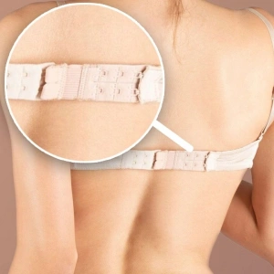 Set prelungire sutien, extensii cu 3 pozitii de prindere, 3 bucati, elastic, 5x3.2 cm, negru/crem/alb - solutie practica pentru marirea circumferintei sutienului - Img 3