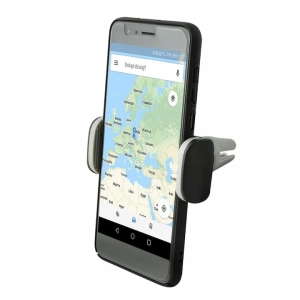 Suport auto pentru telefon, reglabil, prindere pe aeroterma, rotire 360°, compatibil universal, design compact, negru - Img 2