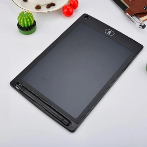 Tableta grafica de desenat pentru copii de 10 inch diagonala, cu buton de stergere si creion - Roz - Img 4