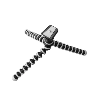 Trepied flexibil tip octopus 26 cm cu suport telefon si cap rotativ 360, prindere 1/4 pentru camera sport si smartphone - Img 2