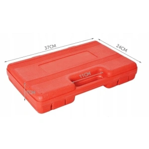 Trusa pompa manuala vacuum si tester presiune frane, set complet diagnostic auto ABS EGR servofrana, cu manometru, furtunuri si adaptoare - Img 5