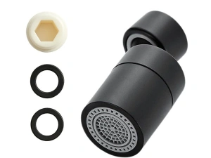 Aerator rotativ reglabil pentru robinet, universal, cap pivotant 360°, economisire apa, pentru bucatarie si baie - Img 4