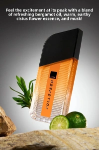 Apă de toaletă Avon Full Speed pentru bărbați 100 ml - parfum fougere-citric cu note de bergamotă, cardamom și mosc, pentru bărbatul activ și pasionat de libertate - Img 2