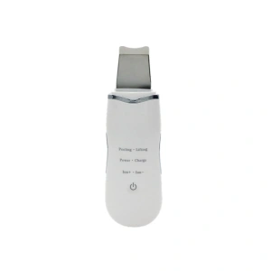 Aparat ultrasonic de curatare faciala si masaj relaxant/antiaging cu ultrasunete - Alb - Img 2