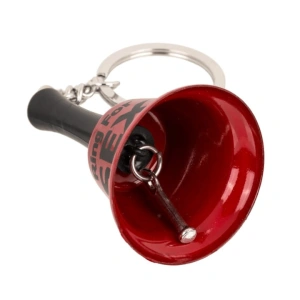 Breloc clopotel „Ring for Sex” rosu cu inel si lant, accesoriu distractiv sonor, inaltime 6.5 cm - Img 3