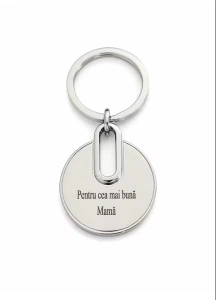 Breloc oval/rotund personalizat