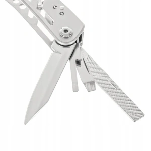 Briceag metalic multifunctional 13 in 1, otel inoxidabil, cu 11 biti si husa de depozitare, pentru camping, pescuit si drumetii - Img 8