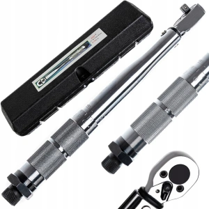 Cheie multifunctionala cu clichet, cuplu reglabil 5-25 Nm, otel cromat, 1/4”, 17.5 x 3 cm - precizie, durabilitate si utilizare versatila - Img 8