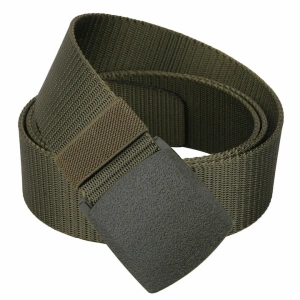 Curea barbati din nylon ajustabila, design fara gauri, catarama din plastic rezistent, 120 cm, verde kaki - confort, durabilitate si stil casual modern
